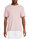 Saks Fifth Avenue Men's Triblend Short Sleeve Crewneck T-shirt In Light Rose