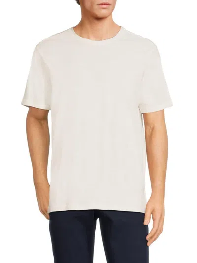 Saks Fifth Avenue Men's Solid Tee In Snow White