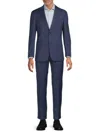 Saks Fifth Avenue Men's Solid Two-button Modern-fit Suit In Blue