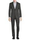 Saks Fifth Avenue Men's Solid Wool Blend Suit In Dark Grey