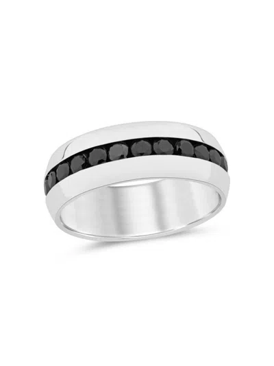 Saks Fifth Avenue Men's Sterling Silver & 1 Tcw Diamond Band Ring
