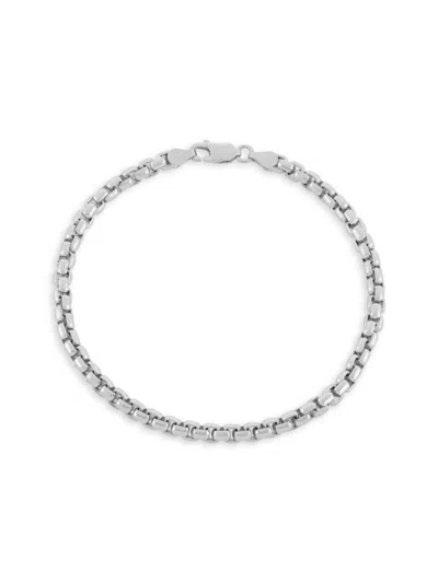 Saks Fifth Avenue Men's Sterling Silver Box Bracelet
