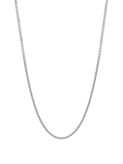 Saks Fifth Avenue Men's Sterling Silver Box Chain Necklace