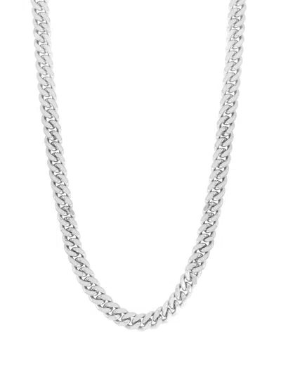 Saks Fifth Avenue Men's Sterling Silver Curb Chain Necklace In Pattern
