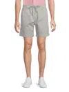 Saks Fifth Avenue Collection Classic Swim Shorts In Light Grey