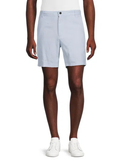 Saks Fifth Avenue Men's Stretch Linen Shorts In Dream Blue