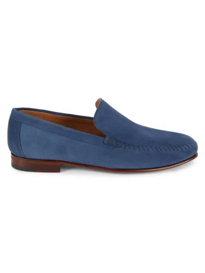 Saks Fifth Avenue Men's Suede Loafers In Navy