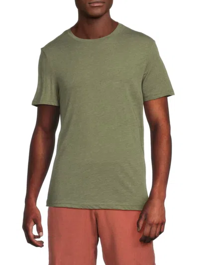 Saks Fifth Avenue Men's Short-sleeve Crewneck T-shirt In Green