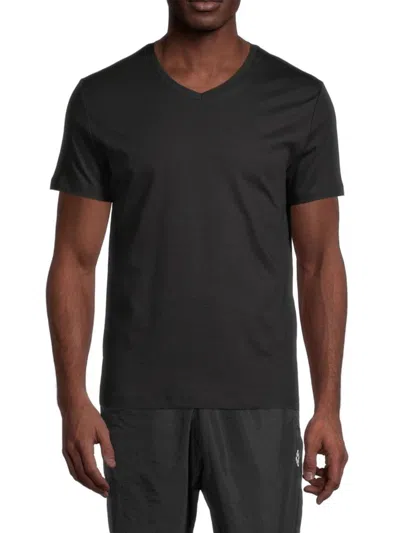 Saks Fifth Avenue Men's Ultraluxe V-neck Tee Shirt In Black