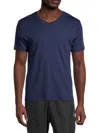Saks Fifth Avenue Men's Ultraluxe V-neck Tee Shirt In Navy