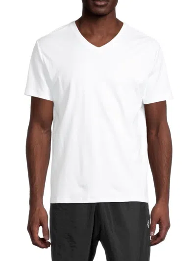 Saks Fifth Avenue Men's Ultraluxe V-neck Tee Shirt In White