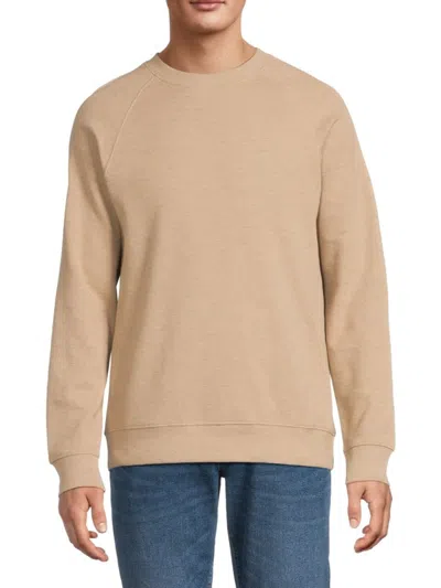Saks Fifth Avenue Men's Waffle-knit Cotton-blend Sweatshirt In Multi