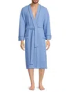 Saks Fifth Avenue Men's Waffle Knit Robe In Denim Blue