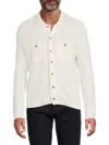 Saks Fifth Avenue Men's Waffle-knit Shirt In White