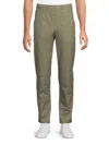 Saks Fifth Avenue Men's Welt Pocket Pull-on Chino Pants In Green