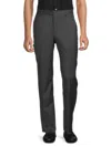 Saks Fifth Avenue Men's Stretch Wool Dress Pants In Grey