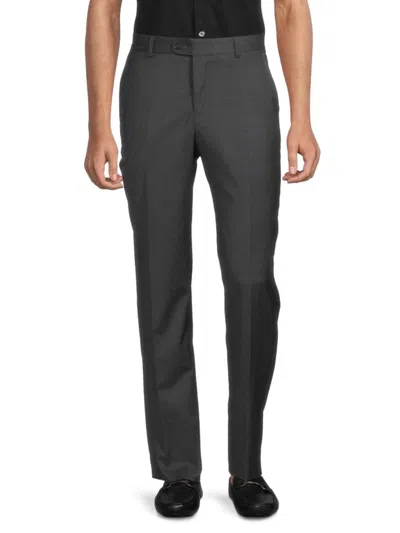Saks Fifth Avenue Men's Stretch Wool Dress Pants In Grey