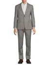 Saks Fifth Avenue Men's Wool-blend Prince Of Wales Plaid Suit