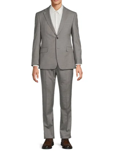 Saks Fifth Avenue Men's Wool-blend Prince Of Wales Plaid Suit