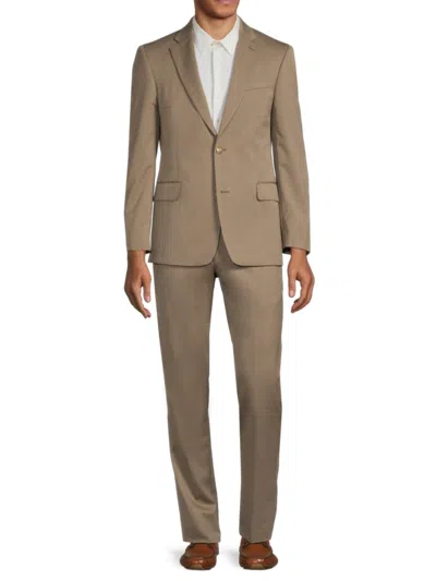 Saks Fifth Avenue Men's Wool Blend Suit In Tobacco