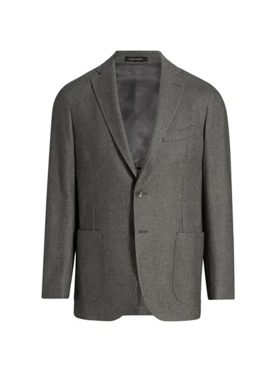 Saks Fifth Avenue Men's Wool, Cotton & Cashmere Single-breasted Sport Coat In Gray