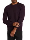 Saks Fifth Avenue Men's Wool Raglan-sleeve Sweater In Eggplant