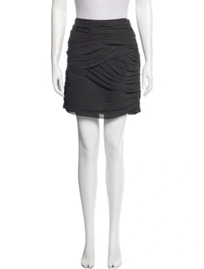 Pre-owned Saks Fifth Avenue Mini Skirt In Gray