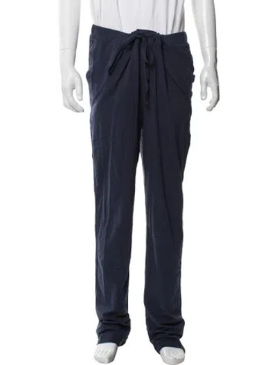 Pre-owned Saks Fifth Avenue Pajama Bottoms In Blue