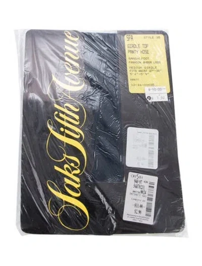 Pre-owned Saks Fifth Avenue Pantyhose W/tags W/tags In Blue