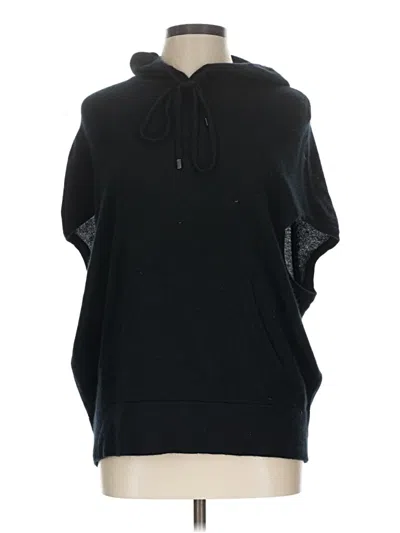 Pre-owned Saks Fifth Avenue Poncho In Black