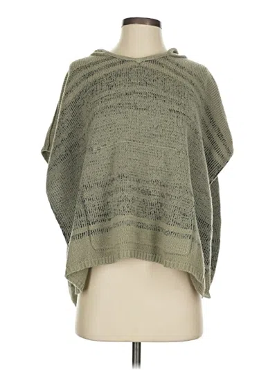 Pre-owned Saks Fifth Avenue Poncho In Brown