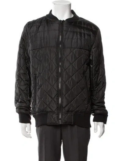 Pre-owned Saks Fifth Avenue Puffer Coat In Black
