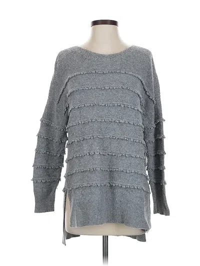 Pre-owned Saks Fifth Avenue Pullover Sweater In Gray
