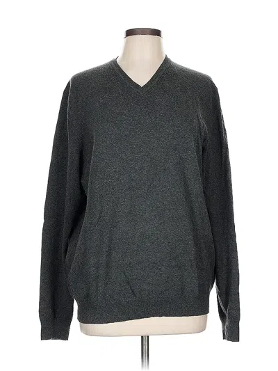Pre-owned Saks Fifth Avenue Pullover Sweater In Gray