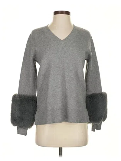 Pre-owned Saks Fifth Avenue Pullover Sweater In Gray