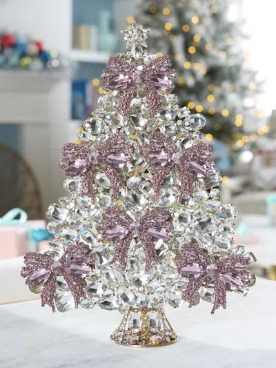 Saks Fifth Avenue Ribbon Crystal Christmas Tree Decoration In Multi