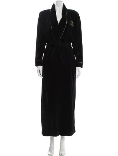 Pre-owned Saks Fifth Avenue Robe In Black