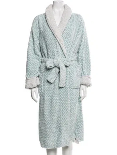 Pre-owned Saks Fifth Avenue Robe In Blue