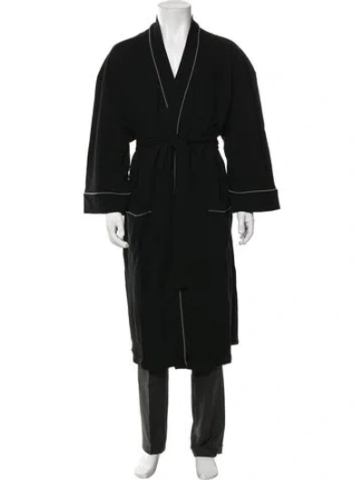 Pre-owned Saks Fifth Avenue Robe W/ Tags In Black