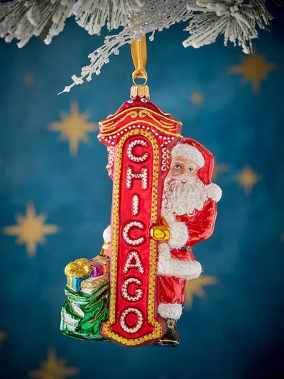 Saks Fifth Avenue Santa Claus In Chicago Ornament In Multi