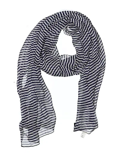 Pre-owned Saks Fifth Avenue Scarf In Blue