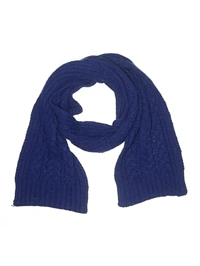 Pre-owned Saks Fifth Avenue Scarf In Blue