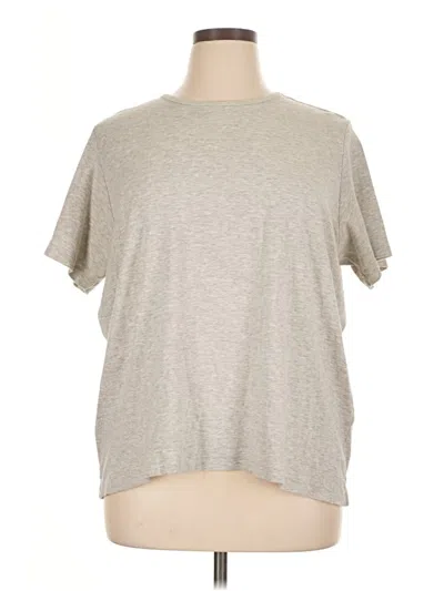 Pre-owned Saks Fifth Avenue Short Sleeve T-shirt In Gray