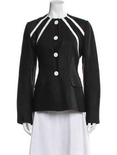 Pre-owned Saks Fifth Avenue Silk Evening Jacket In Gray