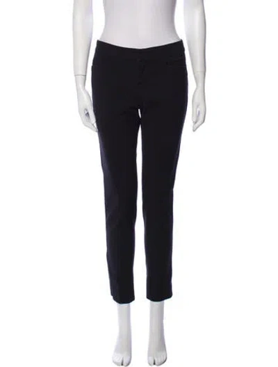 Pre-owned Saks Fifth Avenue Skinny Leg Pants In Black