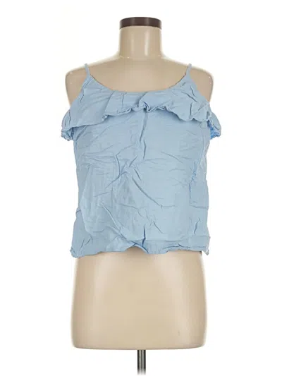 Pre-owned Saks Fifth Avenue Sleeveless Blouse In Blue
