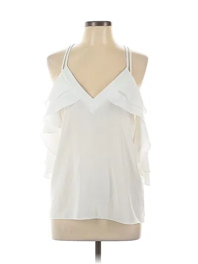 Pre-owned Saks Fifth Avenue Sleeveless Blouse In White