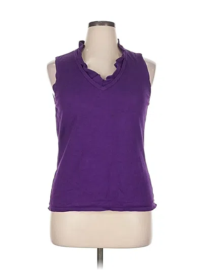 Pre-owned Saks Fifth Avenue Sweater Vest In Purple