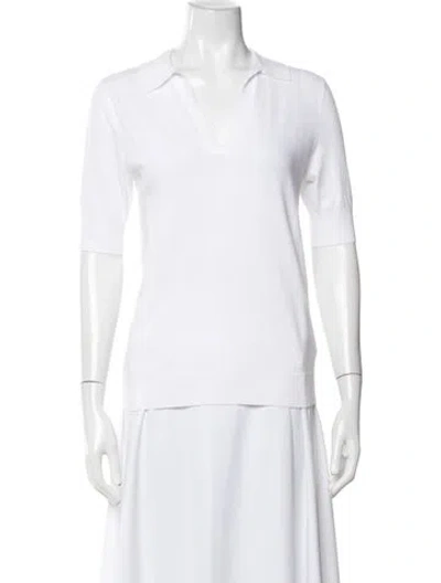 Pre-owned Saks Fifth Avenue Sweater In White