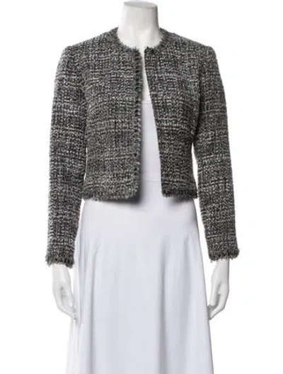 Pre-owned Saks Fifth Avenue Tweed Pattern Jacket In Multicolor
